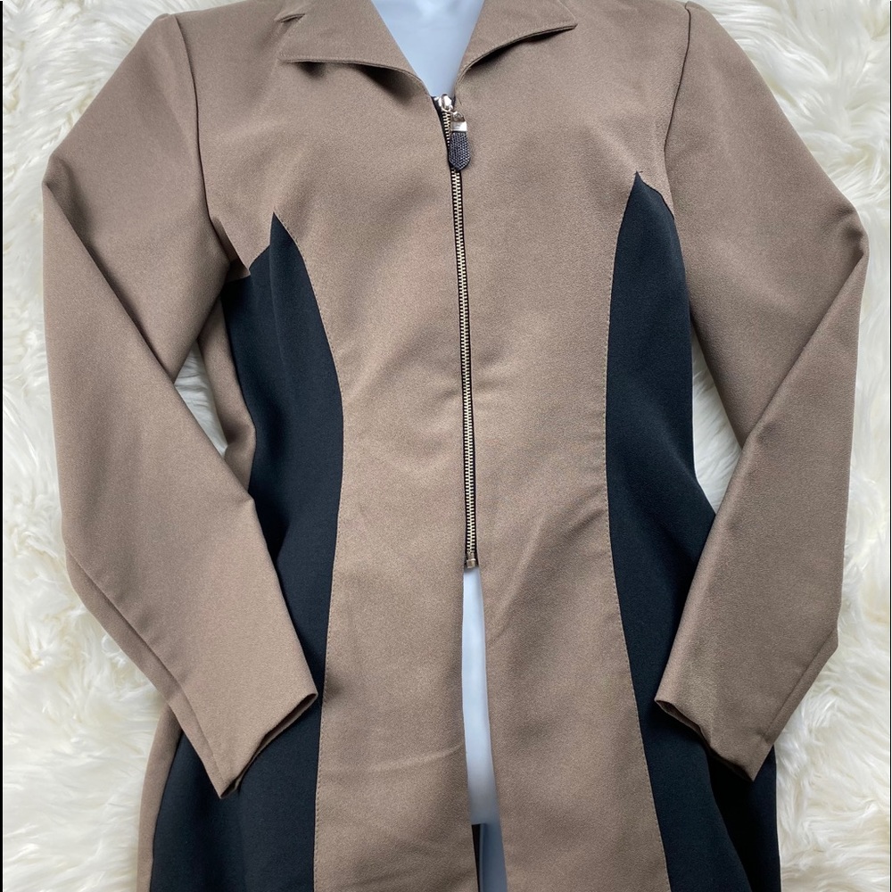 Professional Block Color Work Jacket